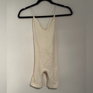 Free People Cream Shapewear Bodysuit